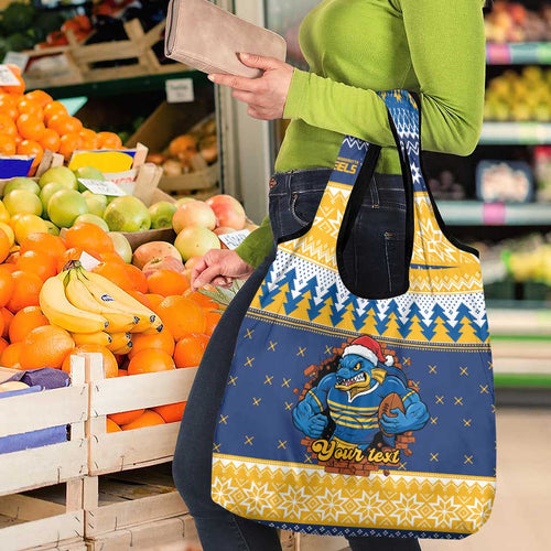 Parramatta Angry Eels Personalized Grocery Bag Christmas Rugby League Spirit - Aussie Hoodie