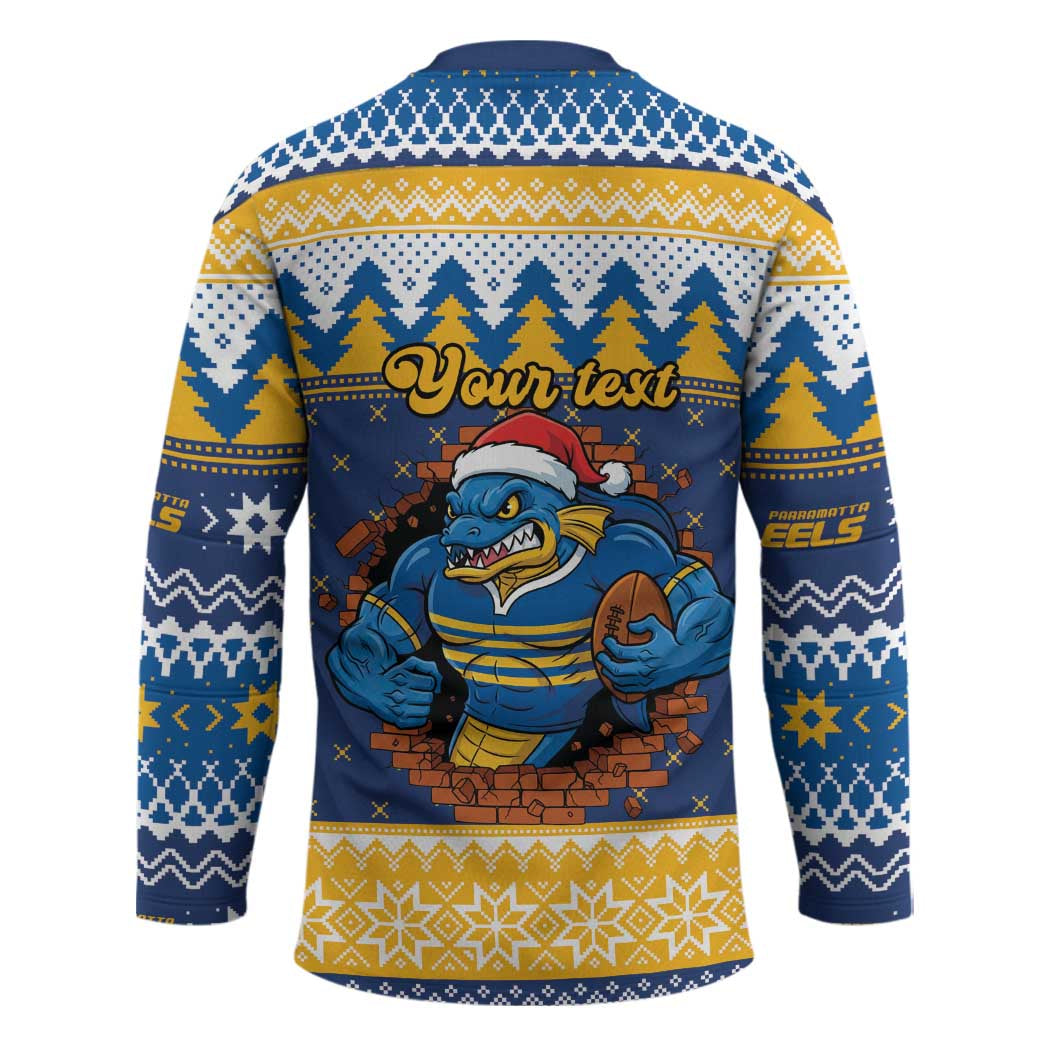 Parramatta Angry Eels Personalized Hockey Jersey Christmas Rugby League Spirit - Aussie Hoodie
