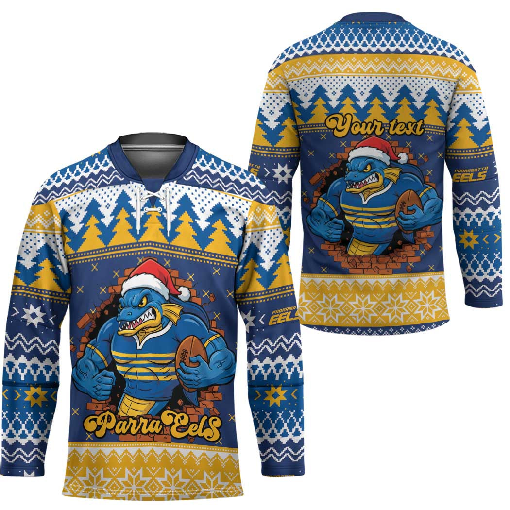 Parramatta Angry Eels Personalized Hockey Jersey Christmas Rugby League Spirit - Aussie Hoodie