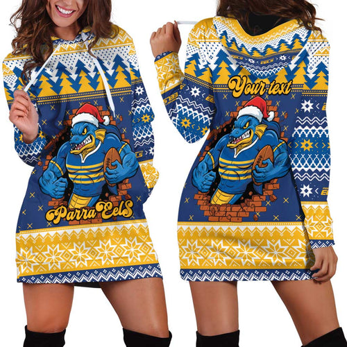 Parramatta Angry Eels Personalized Hoodie Dress Christmas Rugby League Spirit - Aussie Hoodie