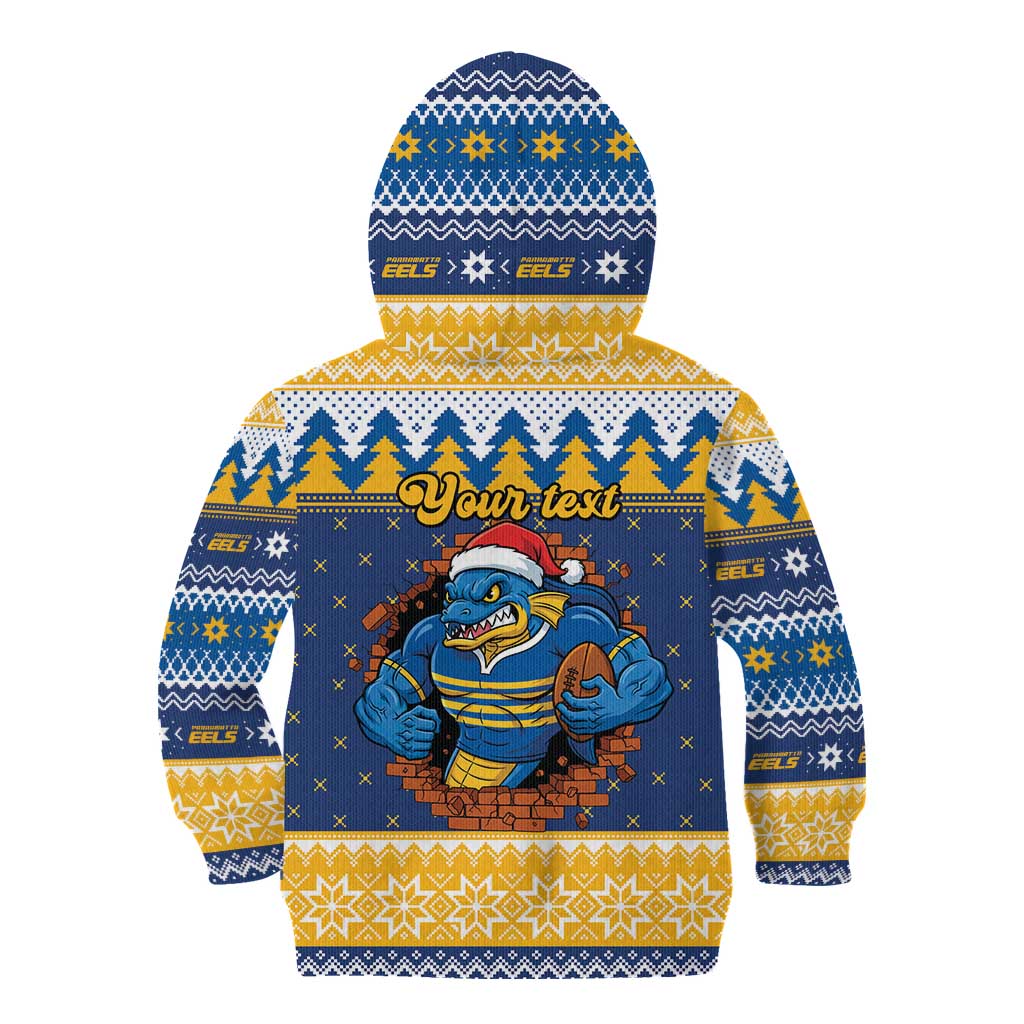 Parramatta Angry Eels Personalized Kid Hoodie Christmas Rugby League Spirit - Aussie Hoodie