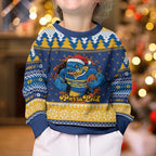 Parramatta Angry Eels Personalized Kid Ugly Christmas Sweater Christmas Rugby League Spirit - Aussie Hoodie