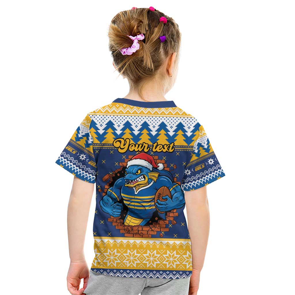 Parramatta Angry Eels Personalized Kid T Shirt Christmas Rugby League Spirit - Aussie Hoodie