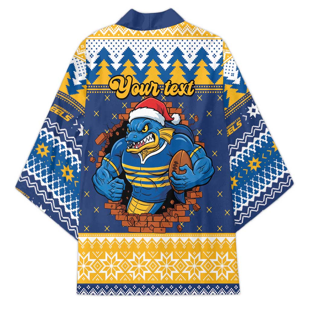 Parramatta Angry Eels Personalized Kimono Christmas Rugby League Spirit - Aussie Hoodie