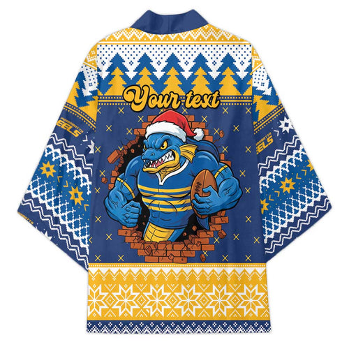 Parramatta Angry Eels Personalized Kimono Christmas Rugby League Spirit - Aussie Hoodie