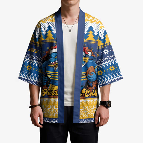 Parramatta Angry Eels Personalized Kimono Christmas Rugby League Spirit - Aussie Hoodie