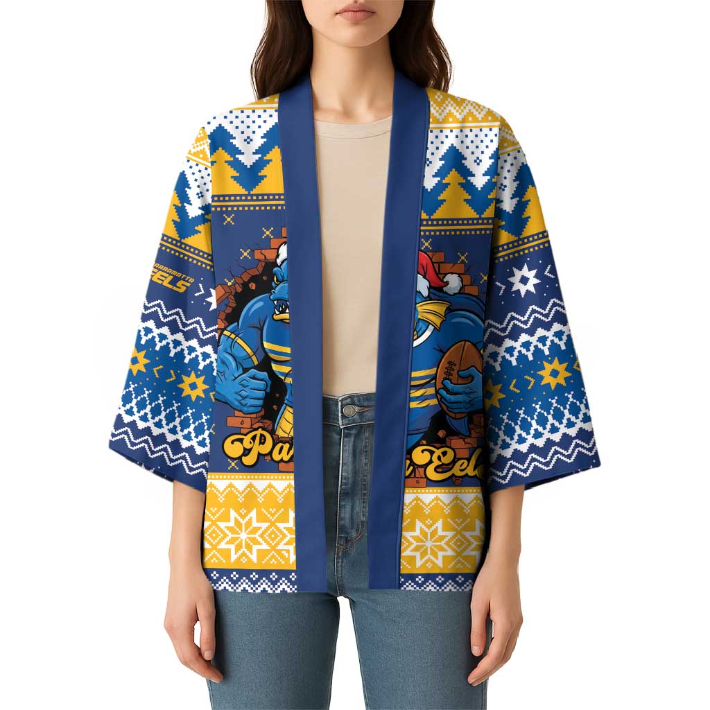 Parramatta Angry Eels Personalized Kimono Christmas Rugby League Spirit - Aussie Hoodie