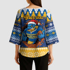 Parramatta Angry Eels Personalized Kimono Sleeve Blouse Christmas Rugby League Spirit - Aussie Hoodie