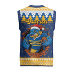Parramatta Angry Eels Personalized Christmas Knitted V-Neck Vest Christmas Rugby League Spirit - Aussie Hoodie
