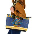 Parramatta Angry Eels Personalized Leather Tote Bag Christmas Rugby League Spirit - Aussie Hoodie