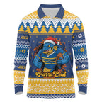 Parramatta Angry Eels Personalized Long Sleeve Polo Shirt Christmas Rugby League Spirit - Aussie Hoodie