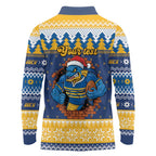 Parramatta Angry Eels Personalized Long Sleeve Polo Shirt Christmas Rugby League Spirit - Aussie Hoodie
