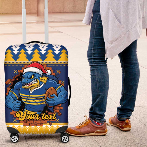 Parramatta Angry Eels Personalized Luggage Cover Christmas Rugby League Spirit - Aussie Hoodie
