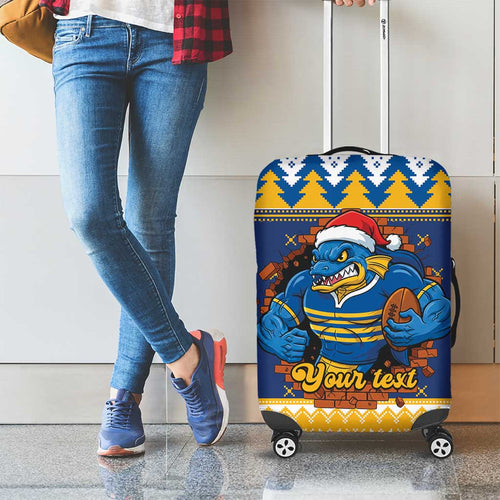 Parramatta Angry Eels Personalized Luggage Cover Christmas Rugby League Spirit - Aussie Hoodie
