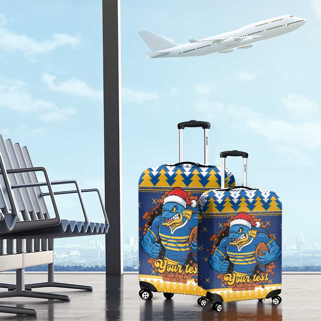 Parramatta Angry Eels Personalized Luggage Cover Christmas Rugby League Spirit - Aussie Hoodie