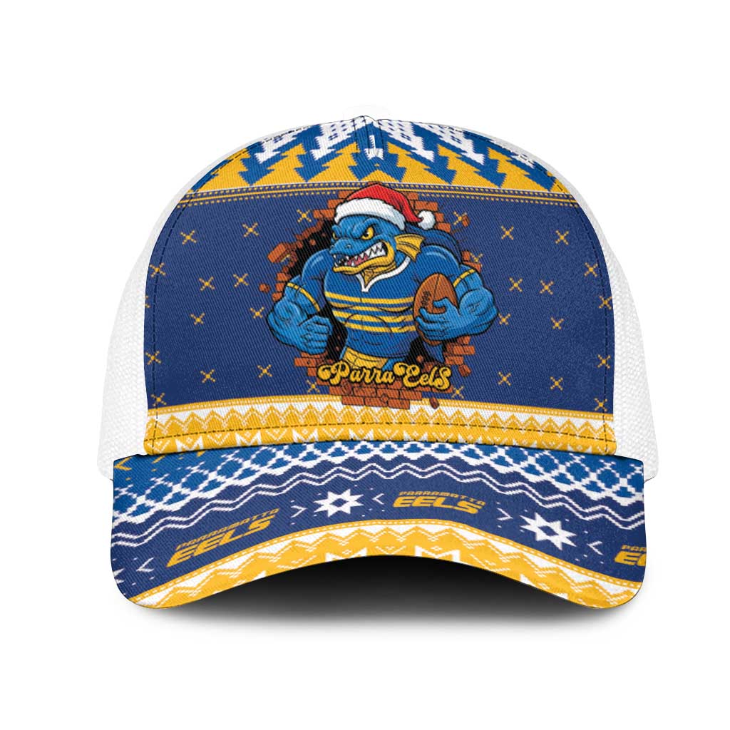 Parramatta Angry Eels Mesh Trucker Cap Christmas Rugby League Spirit - Aussie Hoodie
