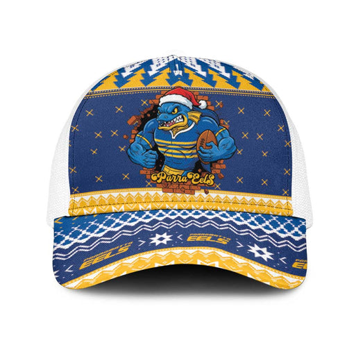 Parramatta Angry Eels Mesh Trucker Cap Christmas Rugby League Spirit - Aussie Hoodie