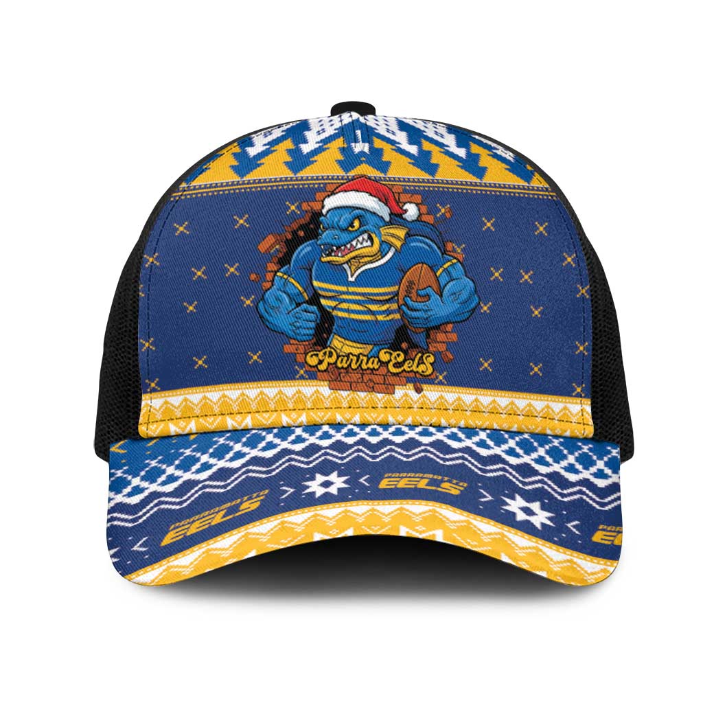 Parramatta Angry Eels Mesh Trucker Cap Christmas Rugby League Spirit - Aussie Hoodie