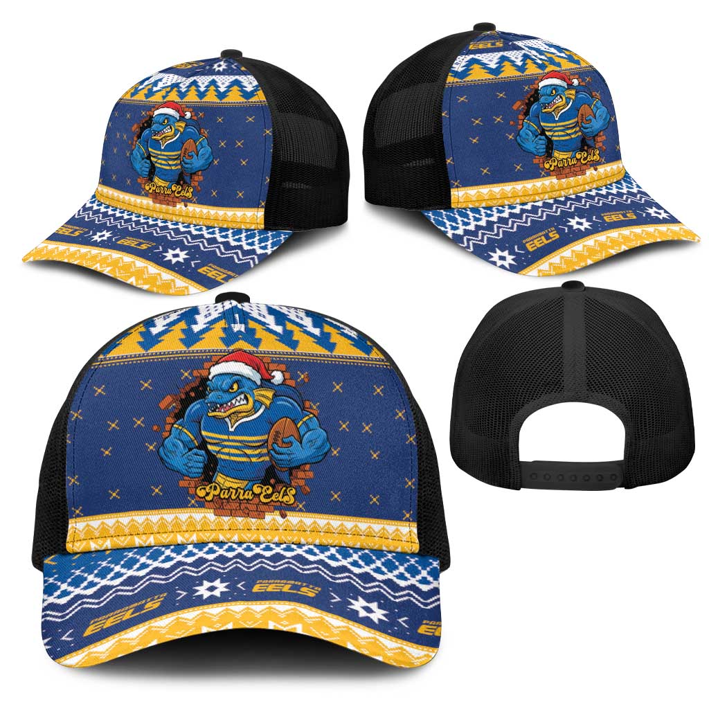 Parramatta Angry Eels Mesh Trucker Cap Christmas Rugby League Spirit - Aussie Hoodie