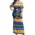 Parramatta Angry Eels Personalized Off Shoulder Maxi Dress Christmas Rugby League Spirit - Aussie Hoodie