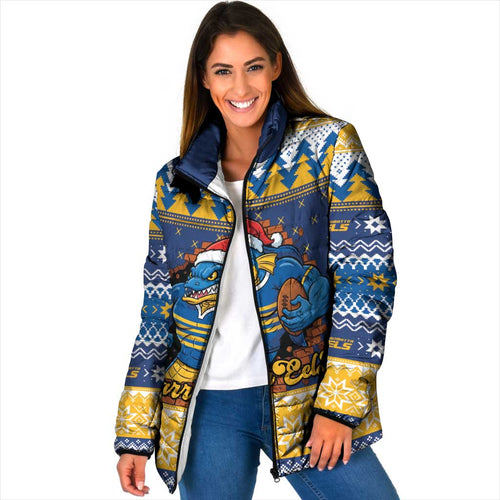 Parramatta Angry Eels Personalized Padded Jacket Christmas Rugby League Spirit - Aussie Hoodie