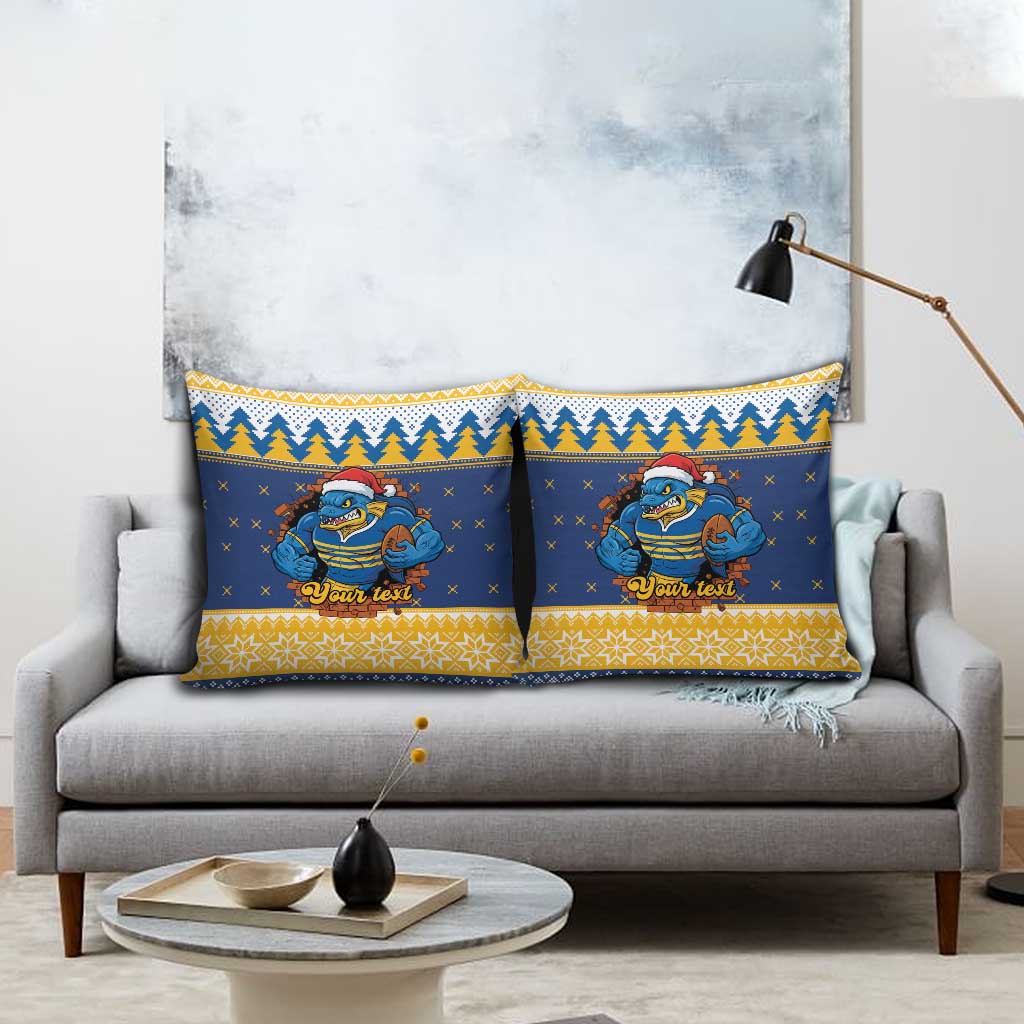 Parramatta Angry Eels Personalized Pillow Cover Christmas Rugby League Spirit - Aussie Hoodie