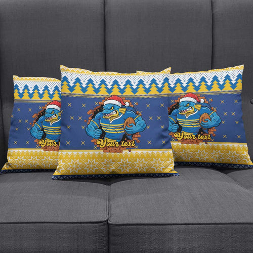 Parramatta Angry Eels Personalized Pillow Cover Christmas Rugby League Spirit - Aussie Hoodie