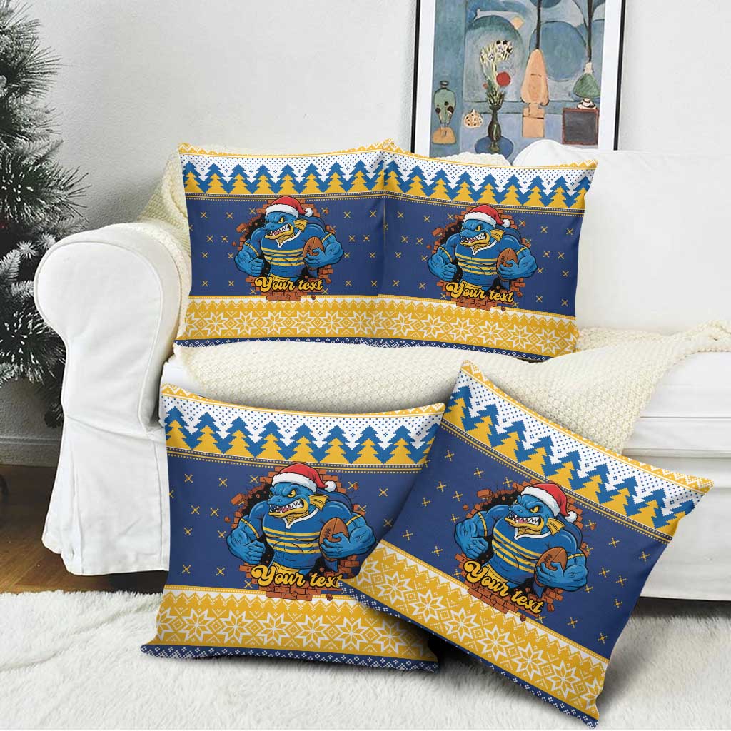 Parramatta Angry Eels Personalized Pillow Cover Christmas Rugby League Spirit - Aussie Hoodie