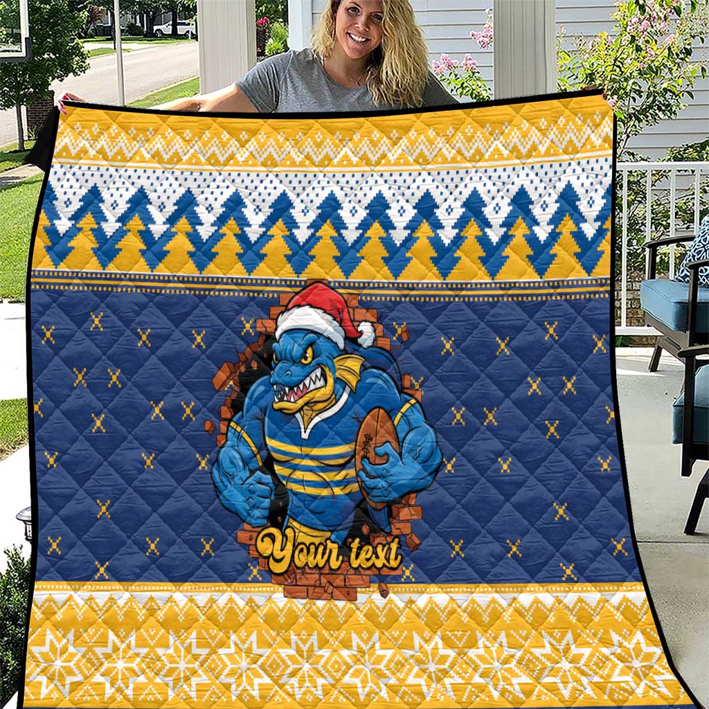 Parramatta Angry Eels Personalized Quilt Christmas Rugby League Spirit - Aussie Hoodie