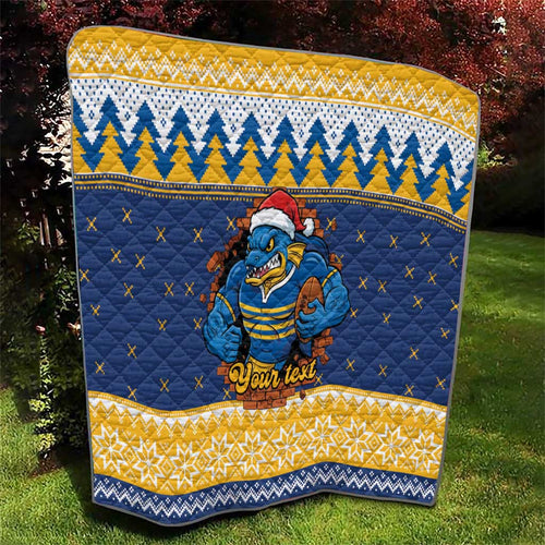 Parramatta Angry Eels Personalized Quilt Christmas Rugby League Spirit - Aussie Hoodie