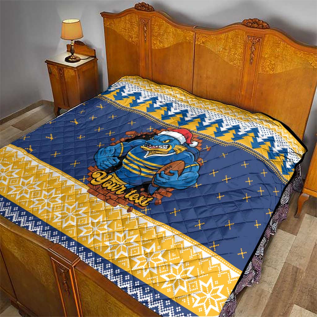 Parramatta Angry Eels Personalized Quilt Christmas Rugby League Spirit - Aussie Hoodie