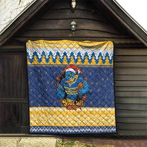 Parramatta Angry Eels Personalized Quilt Christmas Rugby League Spirit - Aussie Hoodie