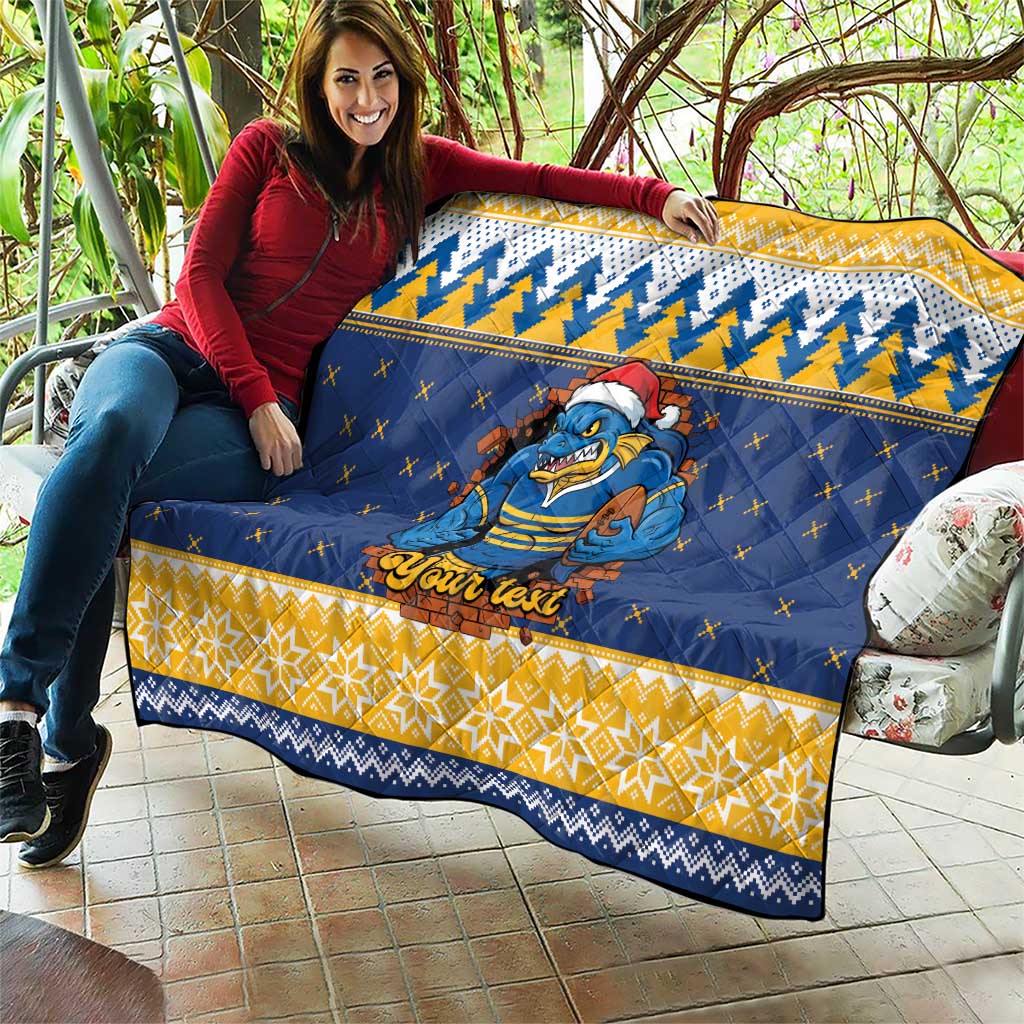 Parramatta Angry Eels Personalized Quilt Christmas Rugby League Spirit - Aussie Hoodie