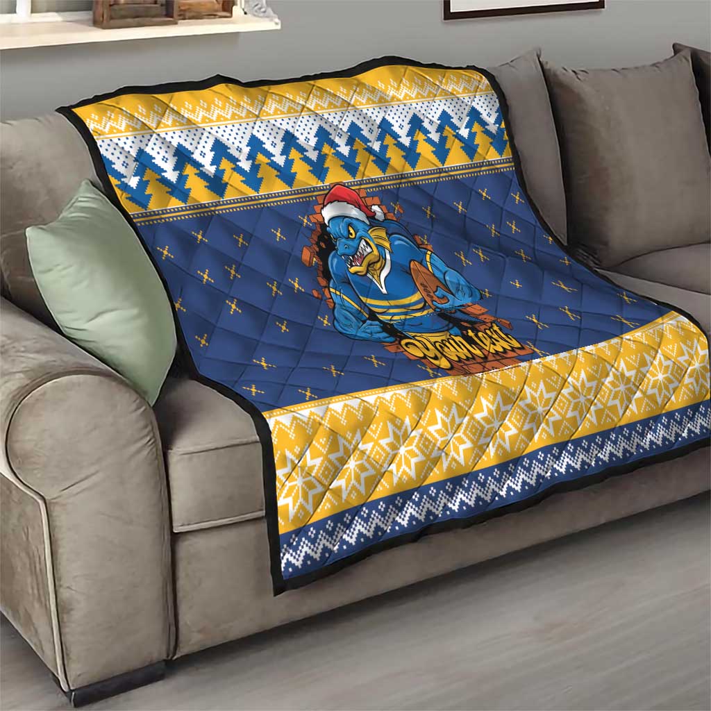 Parramatta Angry Eels Personalized Quilt Christmas Rugby League Spirit - Aussie Hoodie