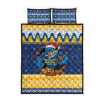Parramatta Angry Eels Personalized Quilt Bed Set Christmas Rugby League Spirit - Aussie Hoodie
