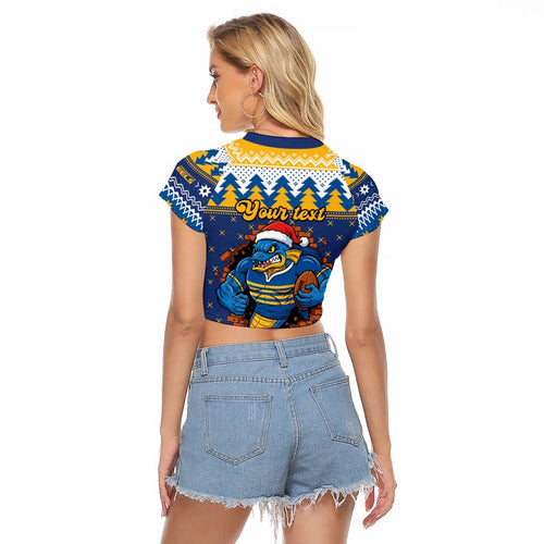 Parramatta Angry Eels Personalized Raglan Cropped T Shirt Christmas Rugby League Spirit - Aussie Hoodie