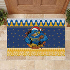 Parramatta Angry Eels Personalized Rubber Doormat Christmas Rugby League Spirit - Aussie Hoodie