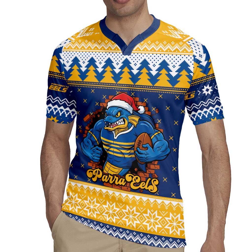 Parramatta Angry Eels Personalized Rugby Jersey Christmas Rugby League Spirit - Aussie Hoodie
