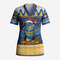 Parramatta Angry Eels Personalized Scrub Top Christmas Rugby League Spirit - Aussie Hoodie