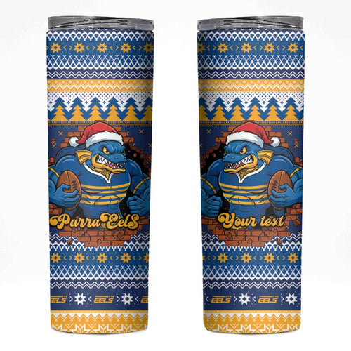 Parramatta Angry Eels Personalized Skinny Tumbler Christmas Rugby League Spirit - Aussie Hoodie