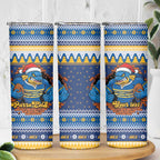 Parramatta Angry Eels Personalized Skinny Tumbler Christmas Rugby League Spirit - Aussie Hoodie