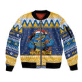 Parramatta Angry Eels Personalized Sleeve Zip Bomber Jacket Christmas Rugby League Spirit - Aussie Hoodie