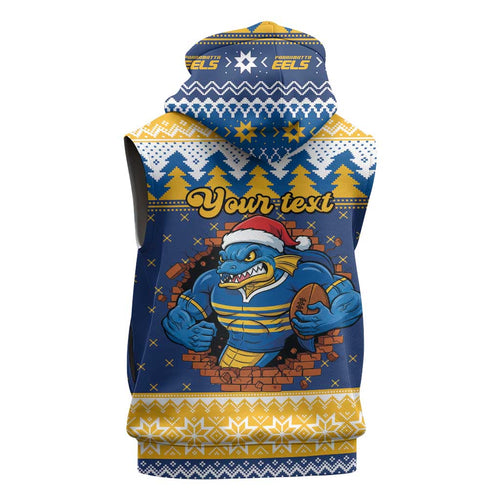 Parramatta Angry Eels Personalized Sleeveless Hoodie Christmas Rugby League Spirit - Aussie Hoodie