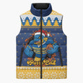 Parramatta Angry Eels Personalized Sleeveless Puffer Jacket Christmas Rugby League Spirit - Aussie Hoodie