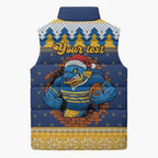 Parramatta Angry Eels Personalized Sleeveless Puffer Jacket Christmas Rugby League Spirit - Aussie Hoodie