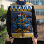 Parramatta Angry Eels Personalized Sleeveless Puffer Jacket Christmas Rugby League Spirit - Aussie Hoodie