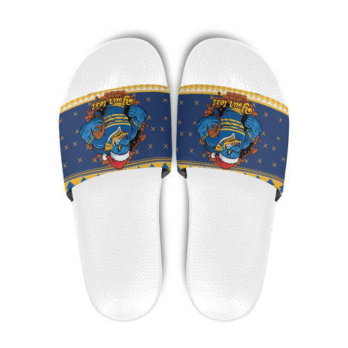 Parramatta Angry Eels Personalized Slide Sandals Christmas Rugby League Spirit - Aussie Hoodie