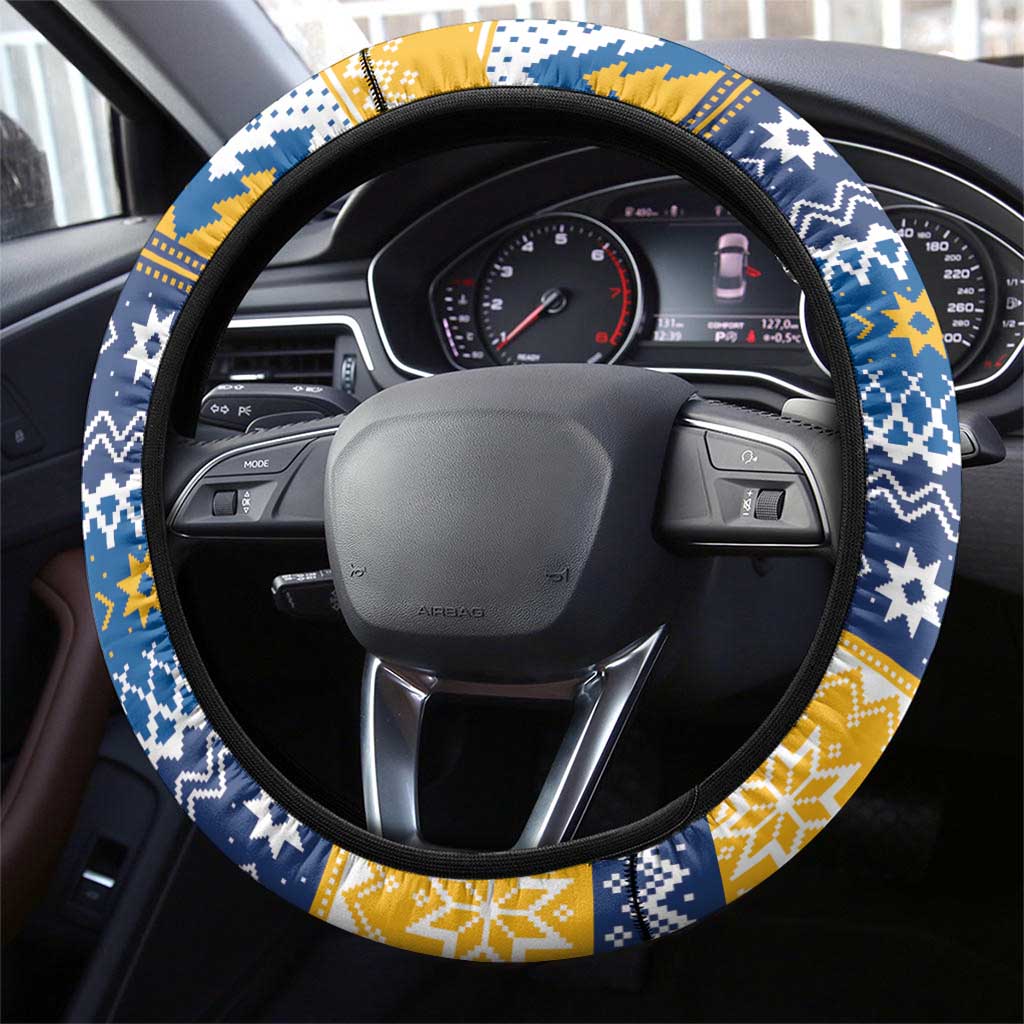 Parramatta Angry Eels Steering Wheel Cover Christmas Rugby League Spirit - Aussie Hoodie
