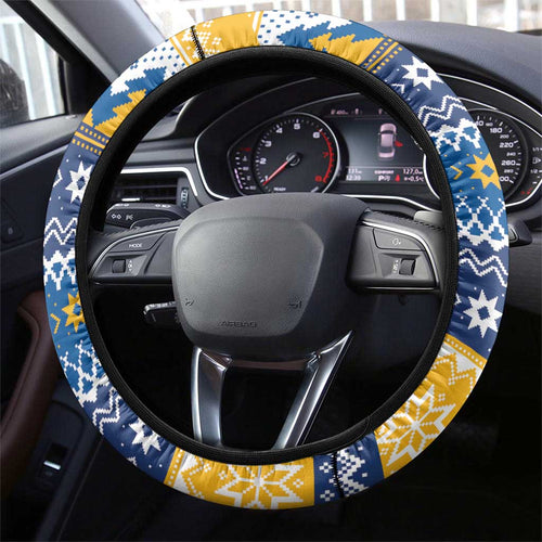 Parramatta Angry Eels Steering Wheel Cover Christmas Rugby League Spirit - Aussie Hoodie