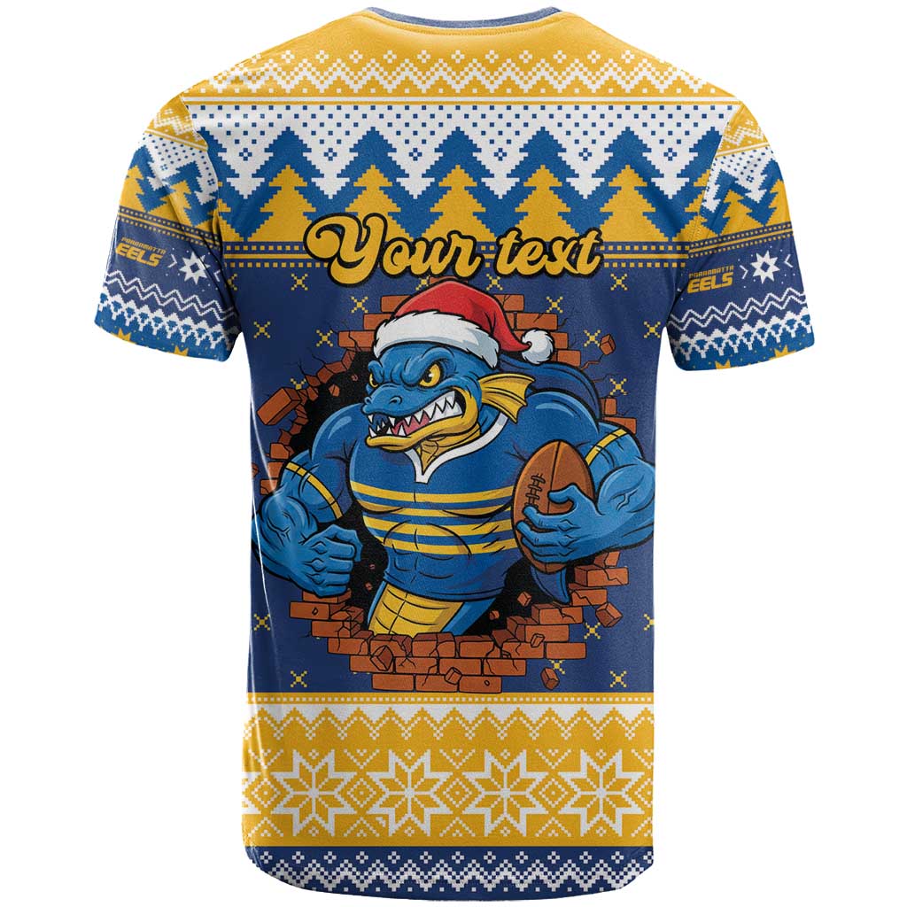 Parramatta Angry Eels Personalized T Shirt Christmas Rugby League Spirit - Aussie Hoodie